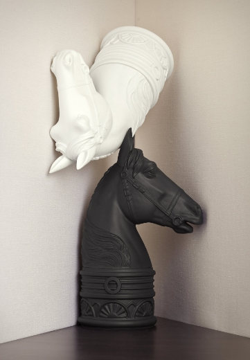 Picture of Andalusian Horse Statue White